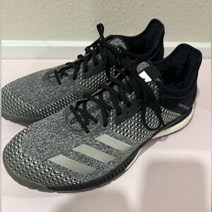 Adidas CRAZYFLIGHT X volleyball shoes - gray/black, size 10.5